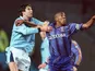 Manchester City's Kit Symons in action with Coventry City's Dion Dublin on February 14, 1996