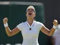 Alexandra Eala reacts at Wimbledon on July 7, 2026