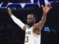 Los Angeles Lakers forward LeBron James (23) celebrates in the fourth quarter against the Boston Celtics half at Staples Center. The Lakers defeated the Celtics 114-112 on February 23, 2020