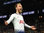 Christian Eriksen celebrates scoring for Spurs on April 23, 2019
