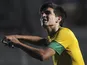 Brazil's Mattheus celebrates after scoring against Ecuador during the U-20 South American soccer championship on January 10, 2013