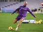 Sofyan Amrabat warms up for Fiorentina in March 2021