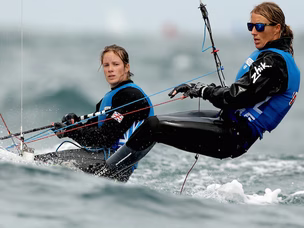 GB sailing gold medallists Clark, Mills