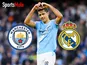 Rodri Manchester City/Real Madrid composite