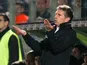 Nice coach Claude Puel gestures to his players on the touchline on December 1, 2012