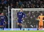 Leeds United's Diego Llorente reacts after conceding their seventh goal scored by Manchester City's Nathan Ake on December 14, 2021