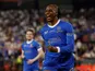 Rangers' Joe Aribo celebrates scoring their first goal on May 18, 2022
