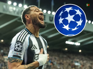Watch Joelinton's venomous volley as Champions League history made at Newcastle