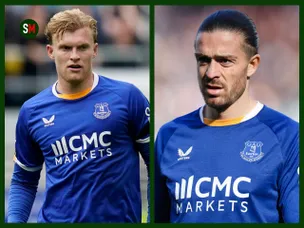 Why are Grealish and Branthwaite out for Everton against Arsenal?