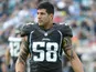 Jacksonville Jaguars defensive end Jason Babin during the match against the New England Patriots on December 23, 2013