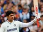 India batsman Shubman Gill celebrates century against England in July 2025.