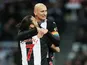 Jonjo Shelvey celebrates getting an equaliser for Newcastle United on December 8, 2019