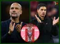 Pep Guardiola/Mikel Arteta composite