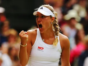 Angelique Kerber races into second round