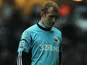 Swansea keeper Gerhard Tremmel after conceding three before half-time against Norwich on December 8, 2012