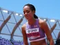Katarina Johnson-Thompson in action at the World Athletics Championships on July 18, 2022