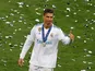 Real Madrid forward Cristiano Ronaldo celebrates after helping his side to victory in the 2018 Champions League final in Kiev