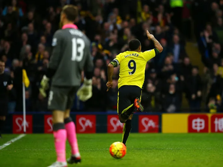 Troy Deeney penalty puts Watford ahead