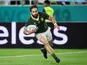 South Africa's Cobus Reinach scores their third try against Canada on October 8, 2019