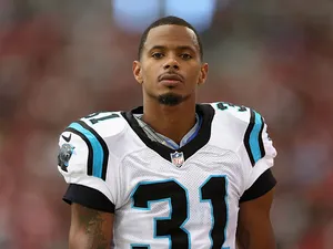 James Dockery #31 of the Carolina Panthers against the Arizona Cardinals on October 6, 2013