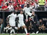Ousmane Dembele and Les Bleus celebrate their victory and qualification